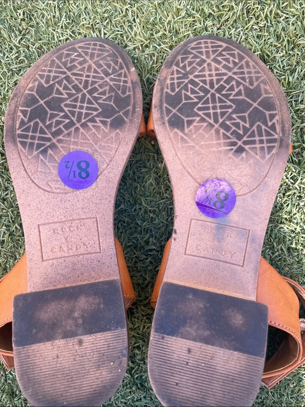 Rock & Candy Brown Ankle-Strap Sandals